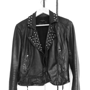 Allsaints studded biker jacket
